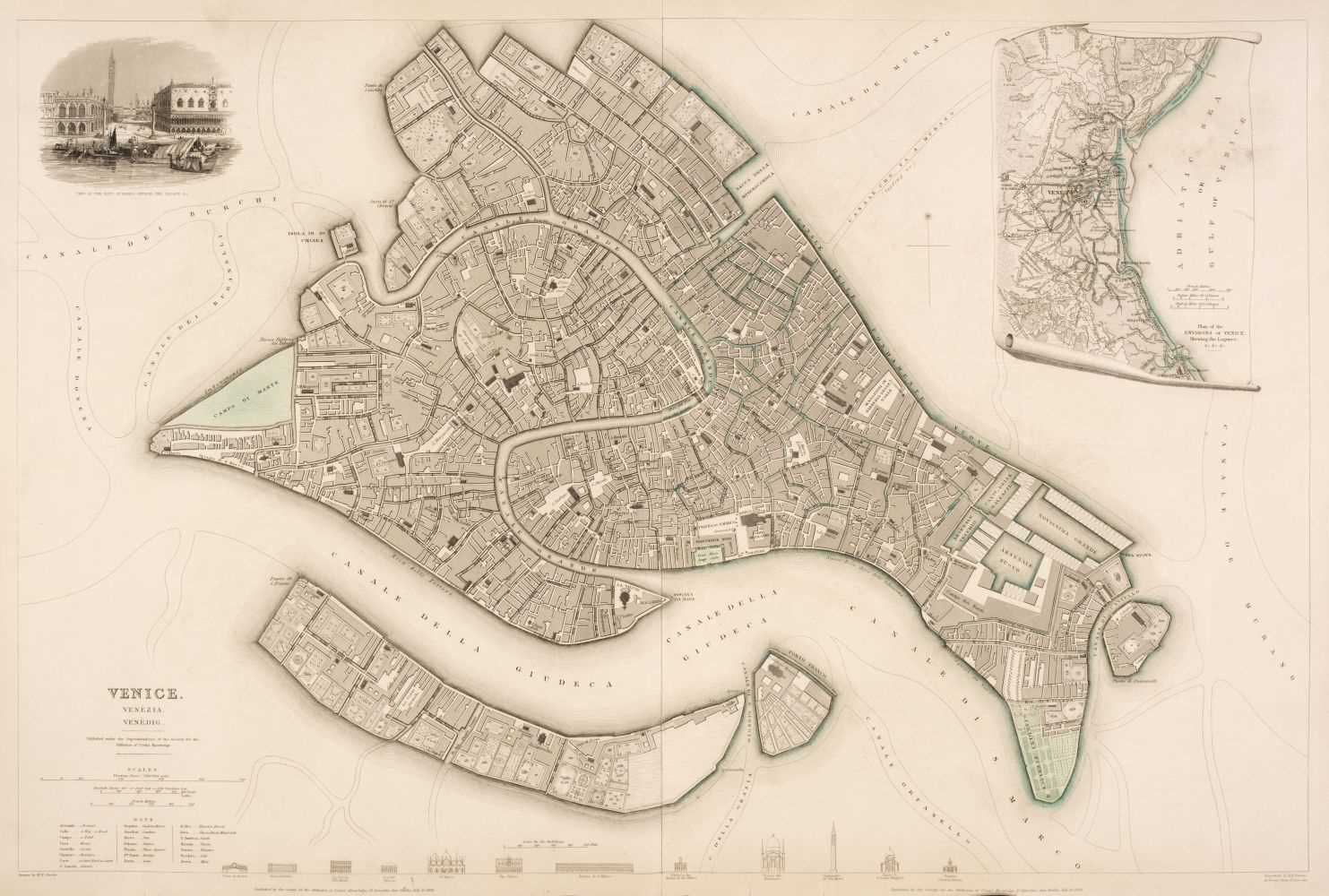 Lot 213 - S. D. U. K. A collection of 75 City plans, circa 1840