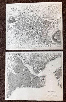 Lot 213 - S. D. U. K. A collection of 75 City plans, circa 1840