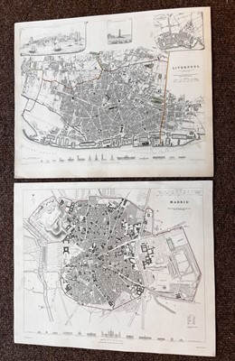 Lot 213 - S. D. U. K. A collection of 75 City plans, circa 1840