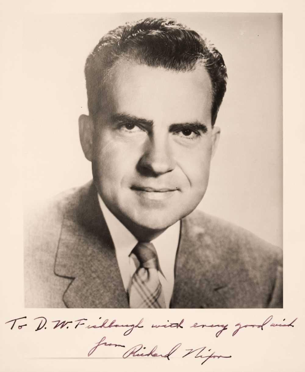 Lot 267 - Nixon (Richard Milhous, 1913-1994). Photograph Signed, 'Richard Nixon', c. 1950