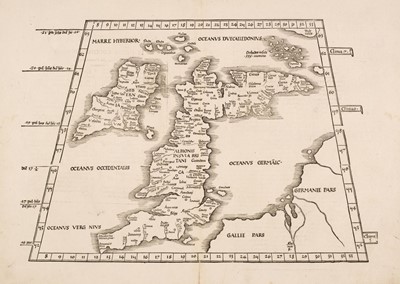 Lot 147 - British Isles. Waldseemuller (Martin), Untitled Ptolemaic map, Gaspar Treschel, Vienne, 1541