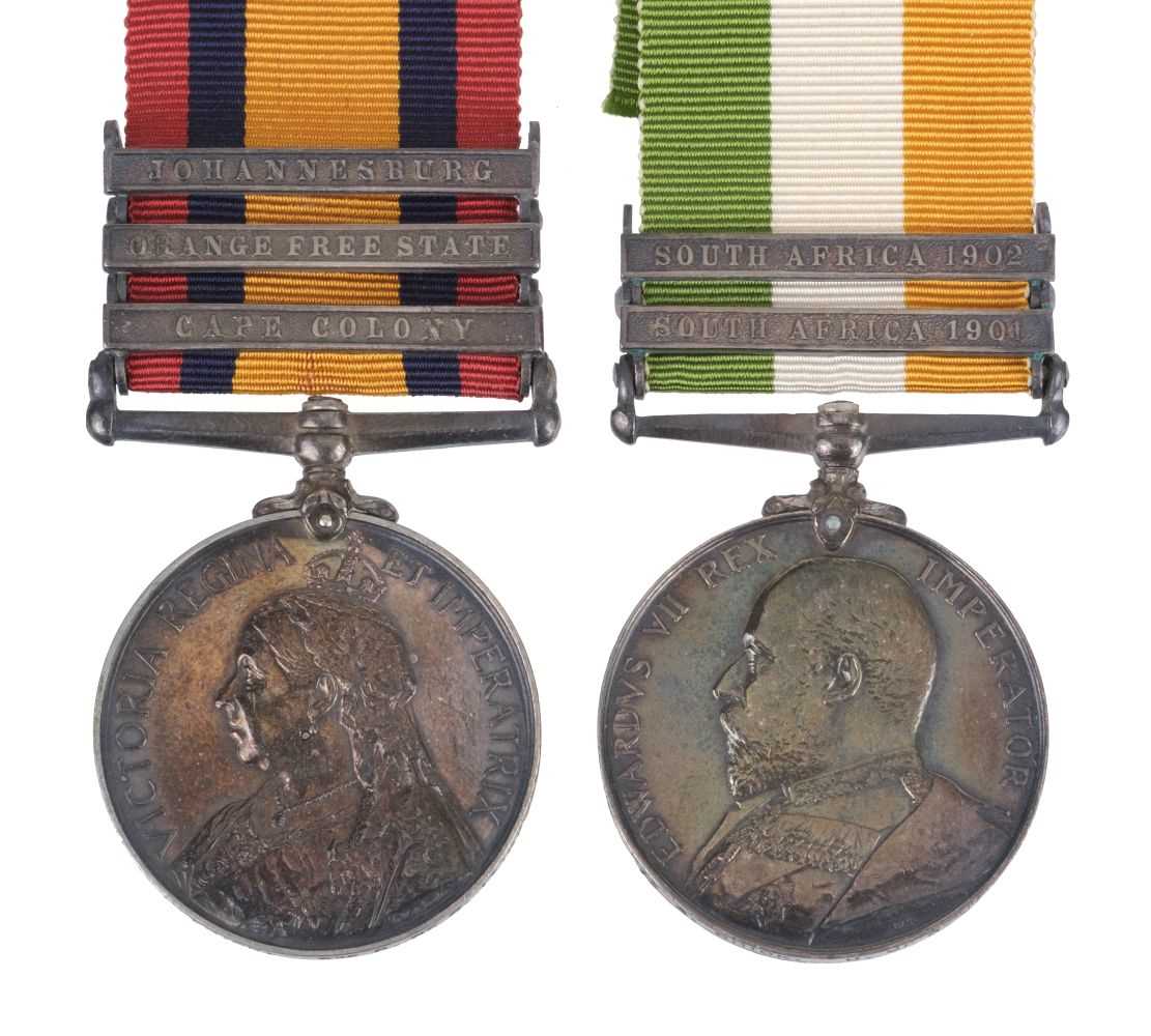 Lot 510 - Pair: Private A. Chick, Duke of Cornwall's Light Infantry