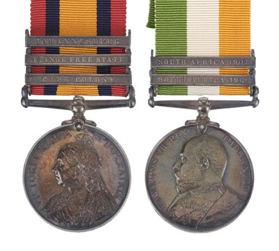 Lot 510 - Pair: Private A. Chick, Duke of Cornwall's Light Infantry
