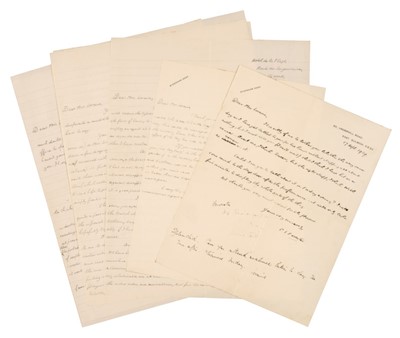 Lot 333 - Forester (Cecil Scott, 1899-1966). Series of 7 Autograph Letters Signed