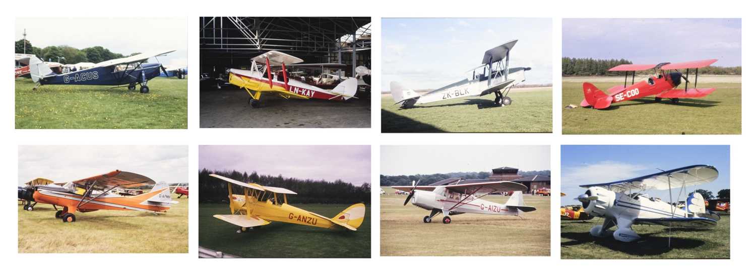 Lot 2 - Vintage Light Aircraft Slides. A collection of over 900 35mm colour slides of vintage light aircraft