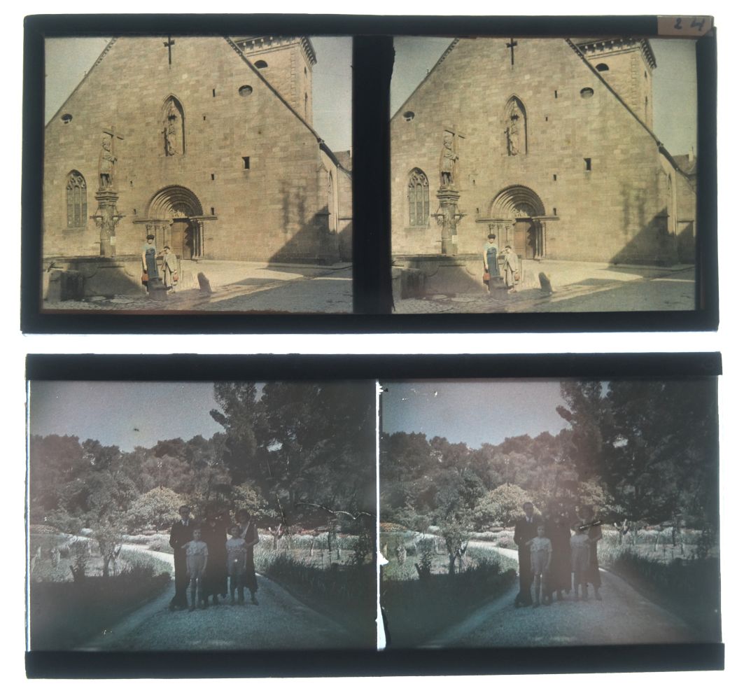Lot 6 - Autochromes. A collection of 13 stereo