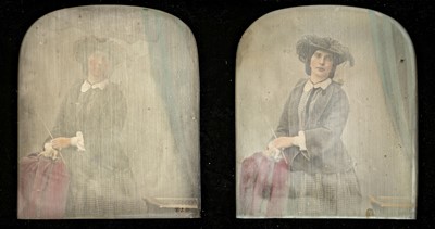 Lot 149 - Claudet (Antoine François Jean, 1797-1867). A hand-tinted stereoscopic daguerreotype