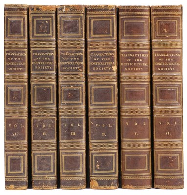 Lot 39 - Transactions of the Horticultural Society of London, 3rd edition, 6 volumes, 1820