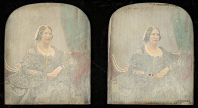 Lot 151 - Claudet (Antoine François Jean, 1797-1867). A hand-tinted stereoscopic daguerreotype