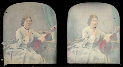 Lot 152 - Claudet (Antoine François Jean, 1797-1867). A hand-tinted stereoscopic daguerreotype