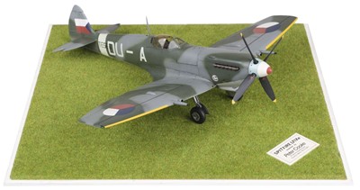 Lot 121 - Cooke (Peter). Spitfire LFIXe, a fine composite model of this historic aircraft made by Peter Cooke