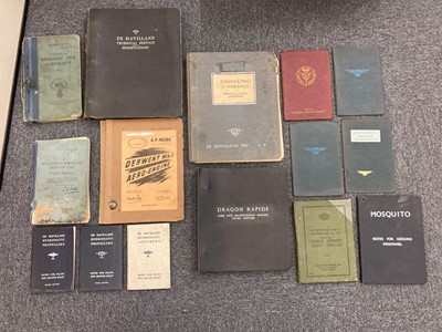 Lot 7 - Aviation Manuals. A collection of early aircraft manuals