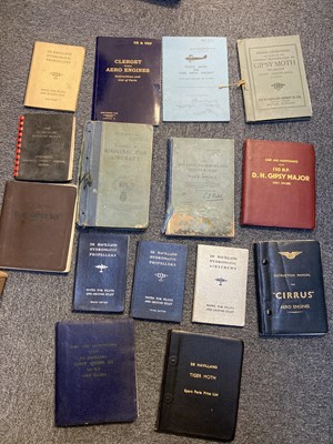 Lot 7 - Aviation Manuals. A collection of early aircraft manuals