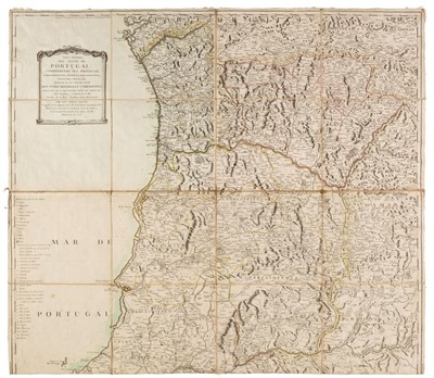 Lot 101 - Peninsular War. Lopez (Don Tomas). Mapa General del Reyno de Portugal, Madrid, 1778