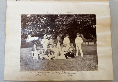 Lot 156 - Cricket Match 1866. Two original team photographs, 17 & 18 July 1866