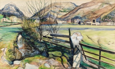 Lot 200 - Rossiter (Anthony, 1926-2000). Spring in Grasmere, 1960, watercolour and gouache