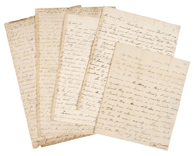 Lot 287 - Peninsular War. A collection of 33 Autograph Letters Signed, ‘S. Briscall’, 1808-1814