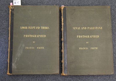 Lot 52 - Frith (Francis, 1822-1898). Sinai and Palestine; Lower Egypt, Thebes and the Pyramids... [1862-63]