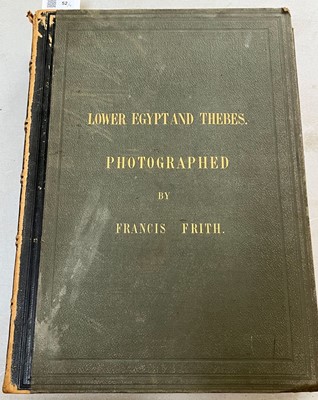 Lot 52 - Frith (Francis, 1822-1898). Sinai and Palestine; Lower Egypt, Thebes and the Pyramids... [1862-63]