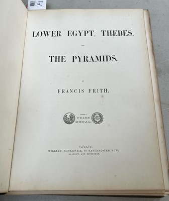 Lot 52 - Frith (Francis, 1822-1898). Sinai and Palestine; Lower Egypt, Thebes and the Pyramids... [1862-63]