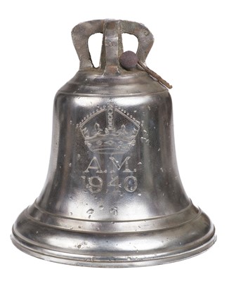 Lot 85 - Scramble Bell. WWII Aerodrome Station Bell dated 1940