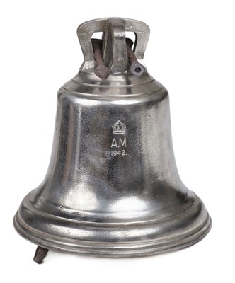 Lot 86 - Scramble Bell. WWII Aerodrome Station Bell dated 1942