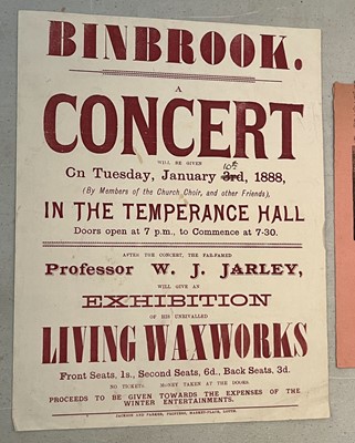 Lot 385 - Edison's Phonograph. An early printed flyer for a demonstration, 1890