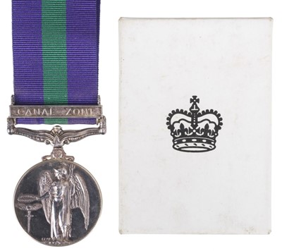 Lot 500 - General Service 1918-62, E.II.R., 1 clasp, Canal Zone (AC1 C A May (4053257) RAF)