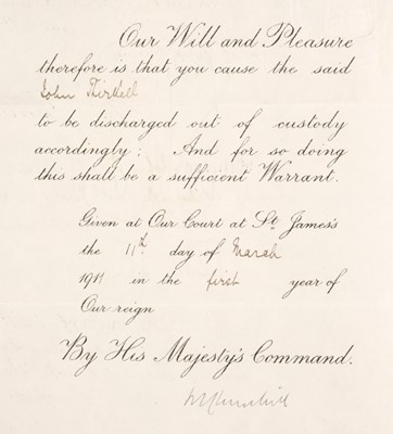 Lot 255 - Churchill (Winston Spencer, 1874-1965). Document Signed... , 11 March 1911