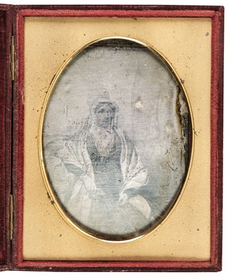 Lot 157 - Fry (Elizabeth, née Gurney, 1780-1845). A quarter-plate daguerreotype portrait from a drawing, 1850s