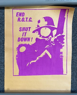 Lot 387 - Harvard University and the Vietnam War. A group of 16 handmade posters for protests at Harvard, 1969