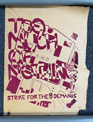 Lot 387 - Harvard University and the Vietnam War. A group of 16 handmade posters for protests at Harvard, 1969