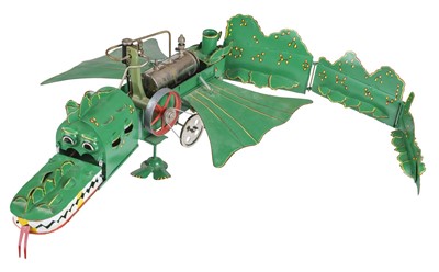 Lot 270 - Live Steam Model. A scratch-built articulated working model of 'Puff the Magic Dragon', late 20th-c.