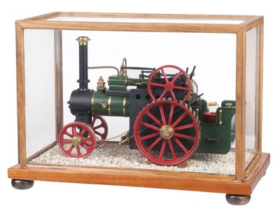 Lot 271 - Live Steam Model. A scale model traction engine by DRM Engineers of Birmingham, late 20th c.