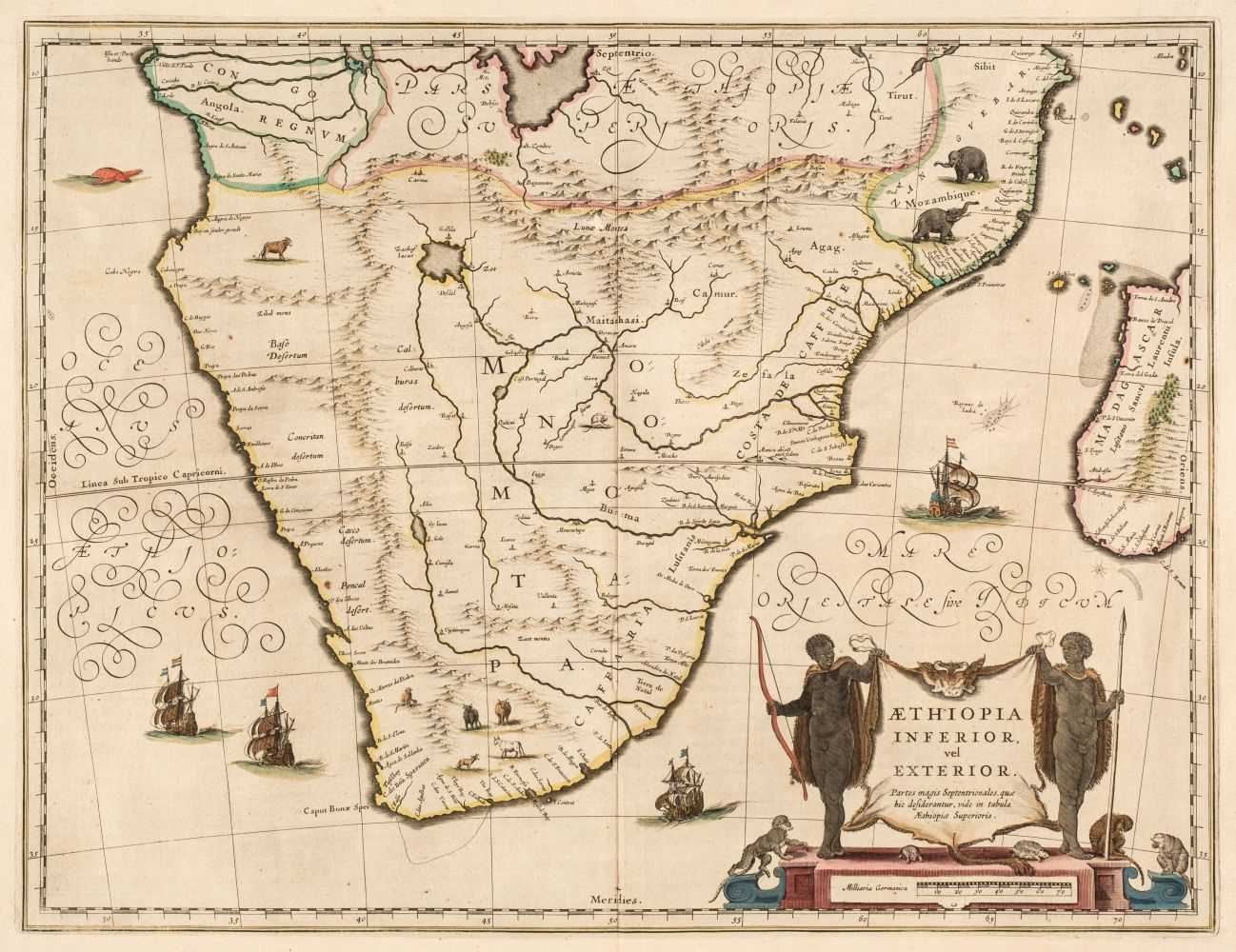 Lot 97 - Africa. Blaeu (Willem Janszoon), Aethiopia