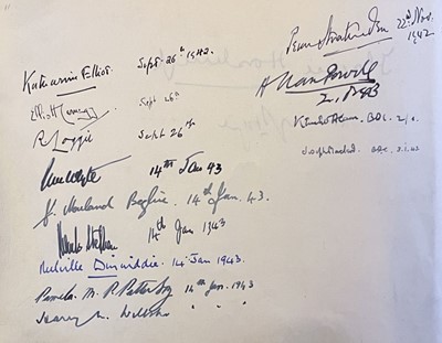 Lot 262 - Elizabeth II (Queen of Great Britain, & others). A visitors' book [for Ritchie & Co., Forfar]