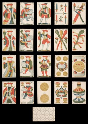 Lot 526 - Spanish playing cards. Spanish National pattern, Real Fabrica de Madrid, circa 1815, & 5 others