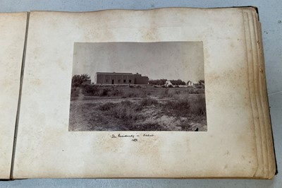 Lot 68 - India & Middle East. An album containing approximately 76 photographs, c. 1890s