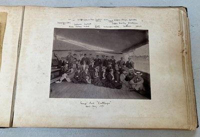 Lot 68 - India & Middle East. An album containing approximately 76 photographs, c. 1890s