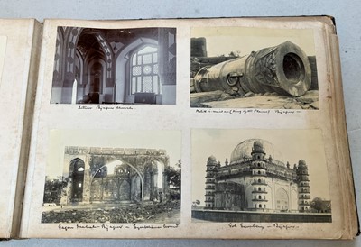 Lot 68 - India & Middle East. An album containing approximately 76 photographs, c. 1890s