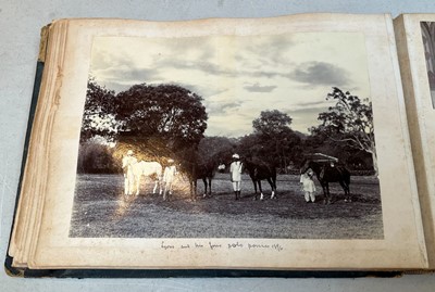 Lot 68 - India & Middle East. An album containing approximately 76 photographs, c. 1890s