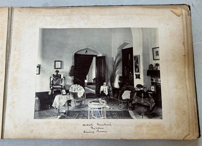 Lot 68 - India & Middle East. An album containing approximately 76 photographs, c. 1890s