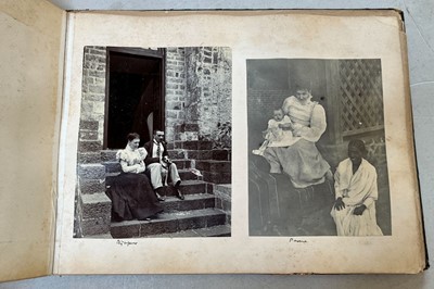 Lot 68 - India & Middle East. An album containing approximately 76 photographs, c. 1890s