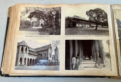 Lot 68 - India & Middle East. An album containing approximately 76 photographs, c. 1890s