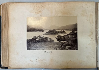 Lot 68 - India & Middle East. An album containing approximately 76 photographs, c. 1890s