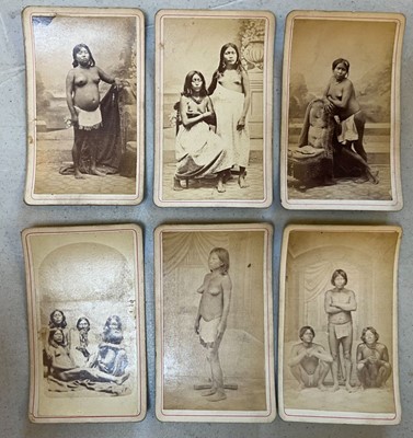 Lot 126 - South America. A group of 19 ethnographic studio portraits of indigenous people, c. 1870