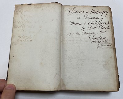 Lot 381 - Clarke (John, 1760-1815). Licentiate in Midwifery of the Royal College of Physicians.