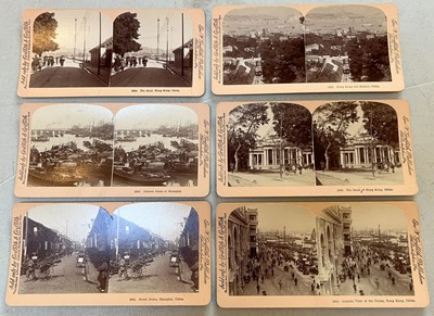 Lot 24 - China. A group of 23 stereoviews published by Griffith & Griffith, c. 1900