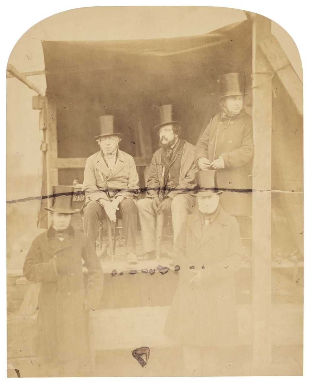 Lot 67 - Howlett (Robert, 1831-1858). Group portrait of Isambard Kingdom Brunel and 4 others