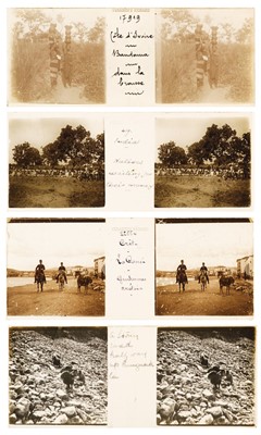 Lot 127 - Stereoviews. A group of approximately 120 diapositive glass stereoviews, c. 1910s/1920s